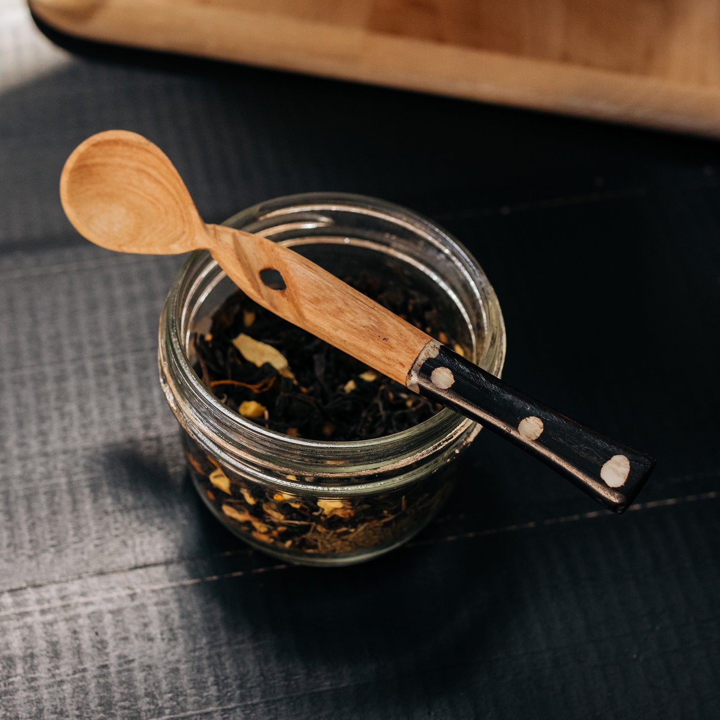 Handmade Polka Dot  Wooden Spoon  ( Qty 1)