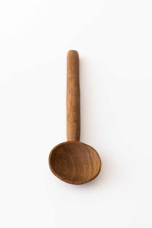 Handmade  Roundshape Plain Wooden Teaspoon (Qty 1)