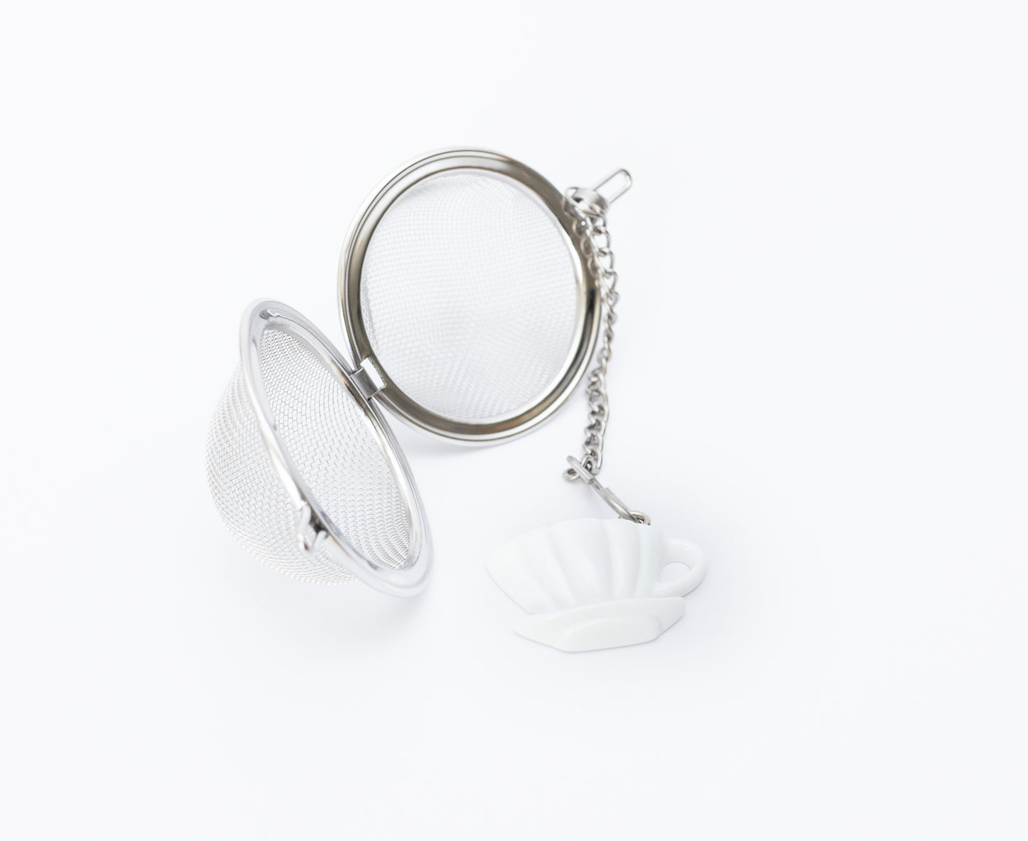 White Cup Tea Infuser Ball