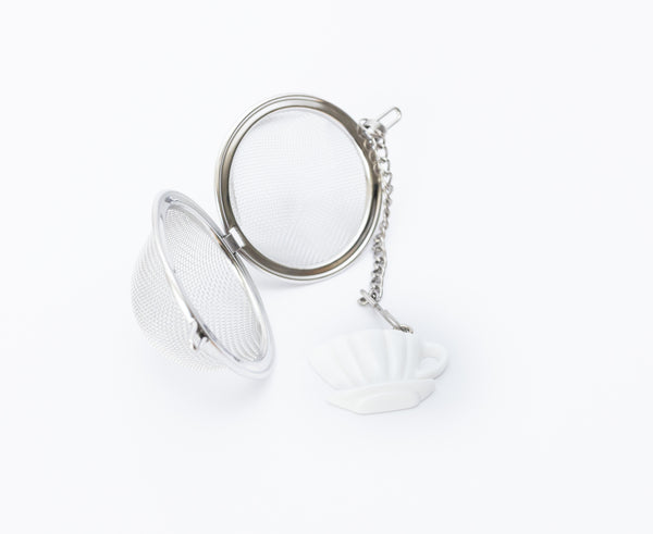 White Cup Tea Infuser Ball