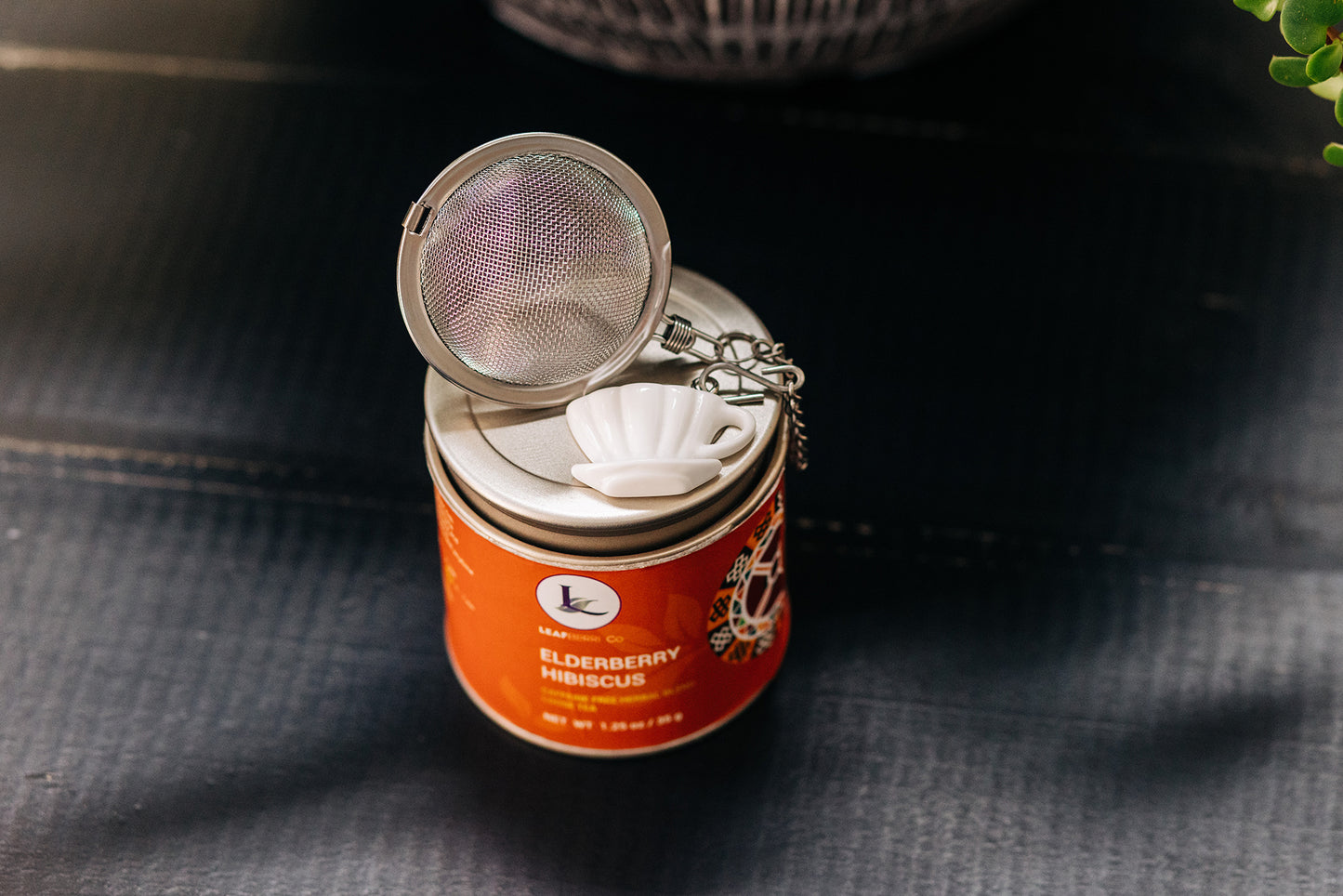 White Cup Tea Infuser Ball