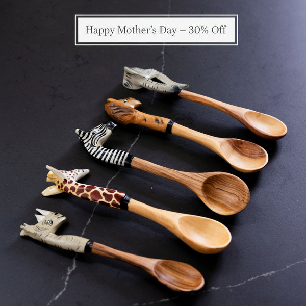 Handmade Big 5 Animal Teaspoon set.
